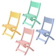 thumbnail image 2 of mini sillas plegables para casa de muñecas, con forma de mini silla y soporte para teléfono móvil., 2 of 2