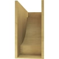 thumbnail image 4 of 12"W x 36"D x 24"H Classic Alpine Rough Cedar Woodgrain TimberThane Corbel, Primed Tan, 4 of 6