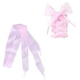 thumbnail image 1 of 1 Paire de Lacets Transparents Élargis de 4CM pour Décorations de Fête Danse Randonnée Hip-hop (Rose), 1 of 9