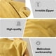 thumbnail image 3 of 2 fundas de almohada cómodas de algodón lavado de color sólido con borde prensado y funda de almohada simple y atmosférica, 3 of 5