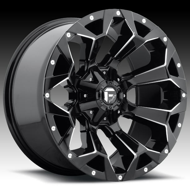 Fuel D576 Assault Gloss Black Milled 20x9 8x180 20mm (D57620901857