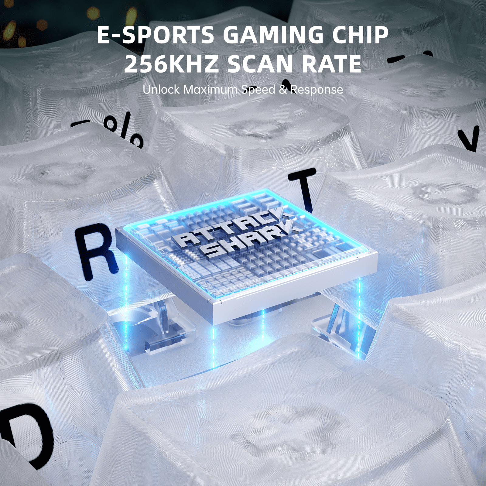 ATTACK SHARK R68 HE Carbon Fiber Magnetic Keyboard, 8KHz RGB Gaming Keyboard with Ultra-Precise Magnetic Switches