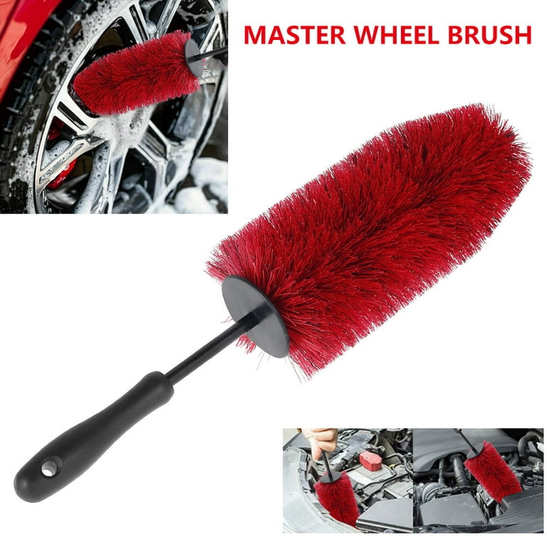 THRENS Car Wheels Cleaning Brush Soft Bristle & No Scratches Car Rim Brush  Detailing Brushes Reaching Deep Cleaner Tool for Car Vehicle Motorcycle