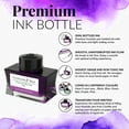 thumbnail image 5 of Wordsworth and Black Fountain Pen Ink Bottle (50 ml) Premium Luxury Edition, [Lavender Purple] Fountain Pens Bottled Ink; Classic Designed Bottle Smooth Flow 50 ml, 5 of 16