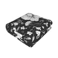 thumbnail image 3 of Horizontal Flannel Blanket Is Light Warm Soft Anti-Pilling Anti-Wrinkle Anti-Allergy And No Hair Loss For Bed And Sofa Camping Travel Flowers Carnation Snapdragon Butterflies Bees, 3 of 8