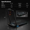 thumbnail image 3 of Costway 3 in 1 Folding Treadmill with Remote Control LED Display and APP for Home Blue, 3 of 11
