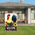 thumbnail image 3 of Amhnf Welcome Rooster Sunflower Garden Flag For Home Outdoor Garden Yard Decor 12x18 inch, 3 of 5