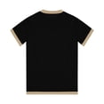 thumbnail image 3 of Kids Summer T-shirts Short Sleeve Ringer Tops for Boys Girls Crewneck Colorblock Loose Fit Casual Base Tees (4 Years, Black), 3 of 8