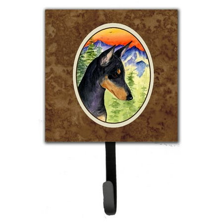 Caroline's Treasures Manchester Terrier Leash Holder and Wall Hook
