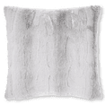 thumbnail image 1 of Bouclair Grey Rabbit Faux Fur Throw Pillow 20x20 in (51x51 cm), 1 of 3
