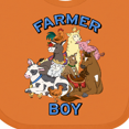 thumbnail image 4 of Inktastic Farmer Boy with Happy Farm Animals Boys or Girls Baby Bib, 4 of 4