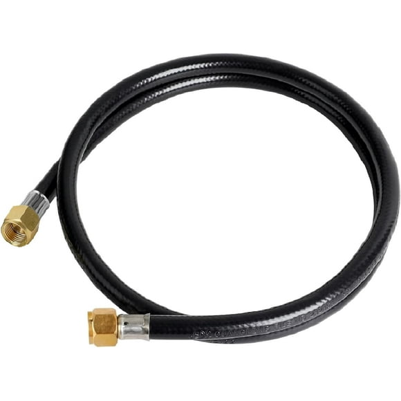 shiyou-Propane Hose Extension, 3/8 Inch RV Quick Connect, Gas Line for Grill, Heater, Fire Pit, Flexible Design (3 Feet)