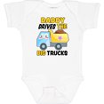 thumbnail image 3 of Inktastic Daddy Drives the Big Trucks with Dump Truck Boys or Girls Baby Bodysuit, 3 of 5