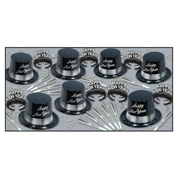 New Year Silver Legacy Assortment Contains 100 items for your party of 50 guests