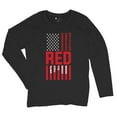 thumbnail image 5 of Remember Everyone Deployed Women's Long Sleeve T-shirt Until They All Come Home RED Friday Military US Flag American Patriot, 5 of 7