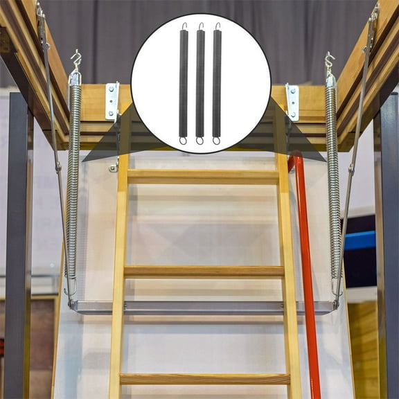 4pcs Attic Ladder Replacement Springs Heavy Duty Steel Spring Kit Practical Stairs Accessories Compatible for Century &