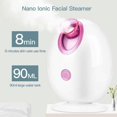 thumbnail image 3 of Nano Ionic Facial Steamer, CkeyiN Face Steamer Hot Mist Moisturizing Face Sprayer Humidifier with Auto-power Off, 3 of 5