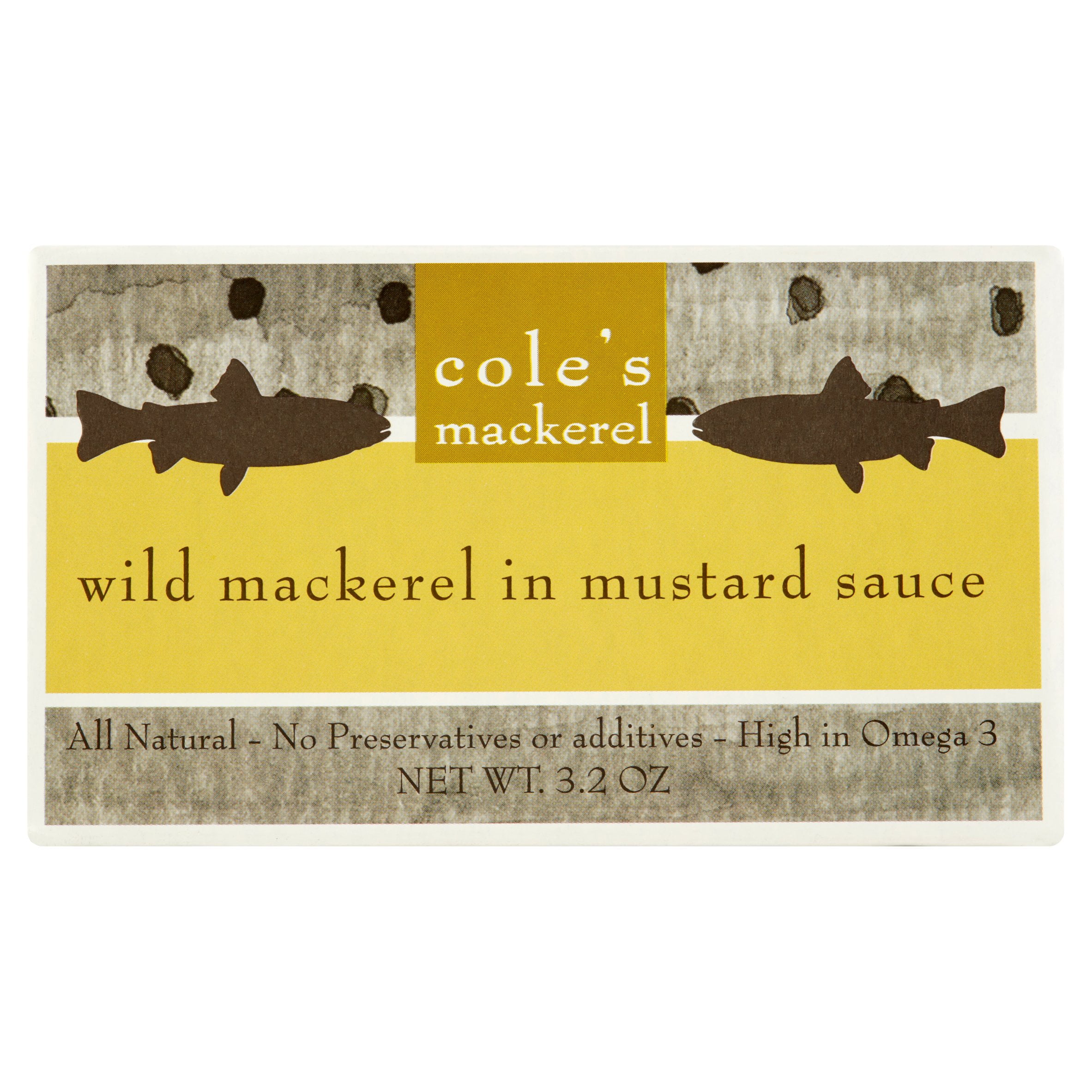 Cole's Wild Mackerel in Mustard Sauce 3.2 oz, 10 pack by Colewillaidan LLC