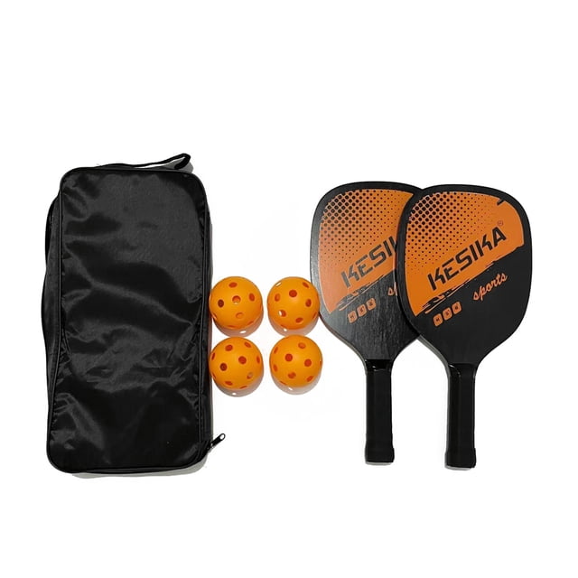 Raquetas Pickleball Pickleball Paddle Set Pickleball Raquetas Ball Set 2 Raquetas y 4 Pickleball Bal CACAGOO Raquetas Pickleball