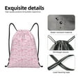 thumbnail image 4 of Fuzoiu Ribbon Bow Print Drawstring Backpack for Gym, Travel, Yoga,Sports Sackpack String Bag for Women Men-Small, 4 of 6