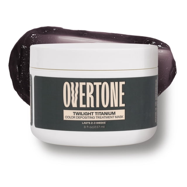 Acondicionador de tinte para el cabello semipermanente con depósito de color Overtone - 8 oz de manteca de karité y aceite de coco hidratantes para cabello natural y tratado con color - Vegano y libre