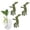 Green, variant on 3 Pack Plant Propagation Friends, Bunny Shape Hydroponic Plant Stem Support, Leaf Buddy Plant Support for Stems, Shoots and Cuttings, Army Green