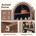 thumbnail image 5 of SinCiDo Arched Bookshelf, 8-Tier Open Shelf Bookcase, Medium Density Fiberboard, 5 of 7
