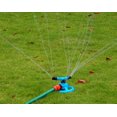 thumbnail image 3 of Green plastic automatic 360 rotating three prong garden sprinkler, lawn watering, garden watering flower sprinkler, 3 of 5