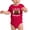 Red, variant on F is for Football Baby one-piece bodysuit Baby Football Romper, Graphic Baby Jumpers - Royal CA165FOOTBALL S10 3-6
