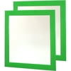Mainstays 16'' x 16'' Mirror Set, Green