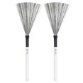 thumbnail image 2 of Here's a refined and professional product description based on your input:\n\n \n\n**2pcs Professional Drum Brushes – Durable Steel Wire & Wooden Handles, 2 of 4