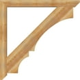 thumbnail image 3 of Ekena Millwork 4"W x 48"D x 48"H Balboa Slat Rough Sawn Bracket, Western Red Cedar, 3 of 4