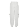 thumbnail image 4 of Cargo Sweatpants Joggers for Women High-Waisted Womens Sweatpants Cinch Bottom Comfy Running Athletic Sweatpants Joggers Women Drawstring with Pockets, 4 of 7