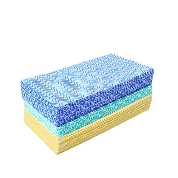 JEBBLAS J Cloth Reusable Cleaning Towels Dish Towels and Dish Cloths Reusable Towels,Handy Cleaning Wipes, Great Dish Towel, Disposable, Absorbent, Dry Quickly 80 Sheets/Pack, 3 Color