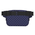 thumbnail image 3 of Fotbe Anchors Heart Blue Cangurera Cuadrada con Estampado de Doble Capa, Bolsa de Cintura Ajustable Mini para Hombres y Mujeres, 3 of 9