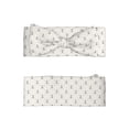 thumbnail image 3 of Fuzoiu White Print Baby Bow Headband for Newborns, Baby Girl Head Wrap,Baby Shower Gift,Stretchy Hair Accessories for Newborn Infant Toddlers Kids, 3 of 5