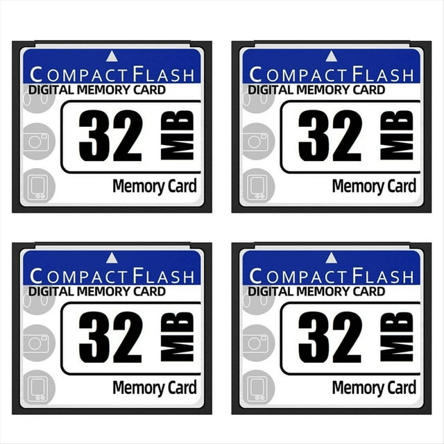 4X Tarjeta de Memoria Flash Compacta de 32 MB para Cámara, Máquina de Publicidad, Tarjeta de Computadora Industrial