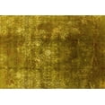 thumbnail image 1 of Ahgly Company Machine Washable Indoor Rectangle Persian Yellow Bohemian Area Rugs, 5' x 7', 1 of 4
