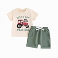 thumbnail image 4 of NOLDARES Baby Boy Excavator Print Summer Outfit Short Sleeve Tee Elastic Waist Shorts Clothes Set 6 12 18 24 Months Blazer,2-3 Y, 4 of 4