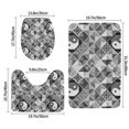 thumbnail image 2 of Bathroom Rugs Sets 3 Piece - Yin Yang With Black And White Absorbent Non Slip Bath Mats, U-Shape Toilet Lid Cover, Contour Mat, Soft Washable Shower Mats Bath Rug Mat for Bathroom Tub Toilet, 2 of 7