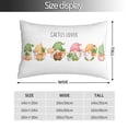 thumbnail image 2 of Fotbe Cactus Gnome Funda de Almohada Decorativa Estilo Occidental, Lujo en Algodón, Fundas para Almohadas King, Cojín Estampado para Decoración del Hogar-14"x20", 2 of 6