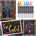 thumbnail image 4 of 8 Colors Erasable Highlighter Fluorescent Liquid Chalk Marker Pen for Painting Graffiti Office, 4 of 9