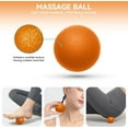 thumbnail image 5 of 5 in 1 Foam Roller Set, Trigger Point Foam Roller, Yoga Stick, Massage Ball, Resistance Band for Whole Body, Orange, 5 of 7