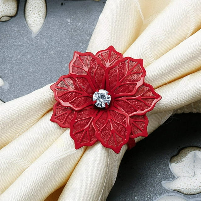 WRXMIJNHGSA Anneau de Serviette pour Événement et Fête à Moins de 5$, Boucle de Serviette en Acier Inoxydable, Anneau de Serviette Haut de Gamme Européen