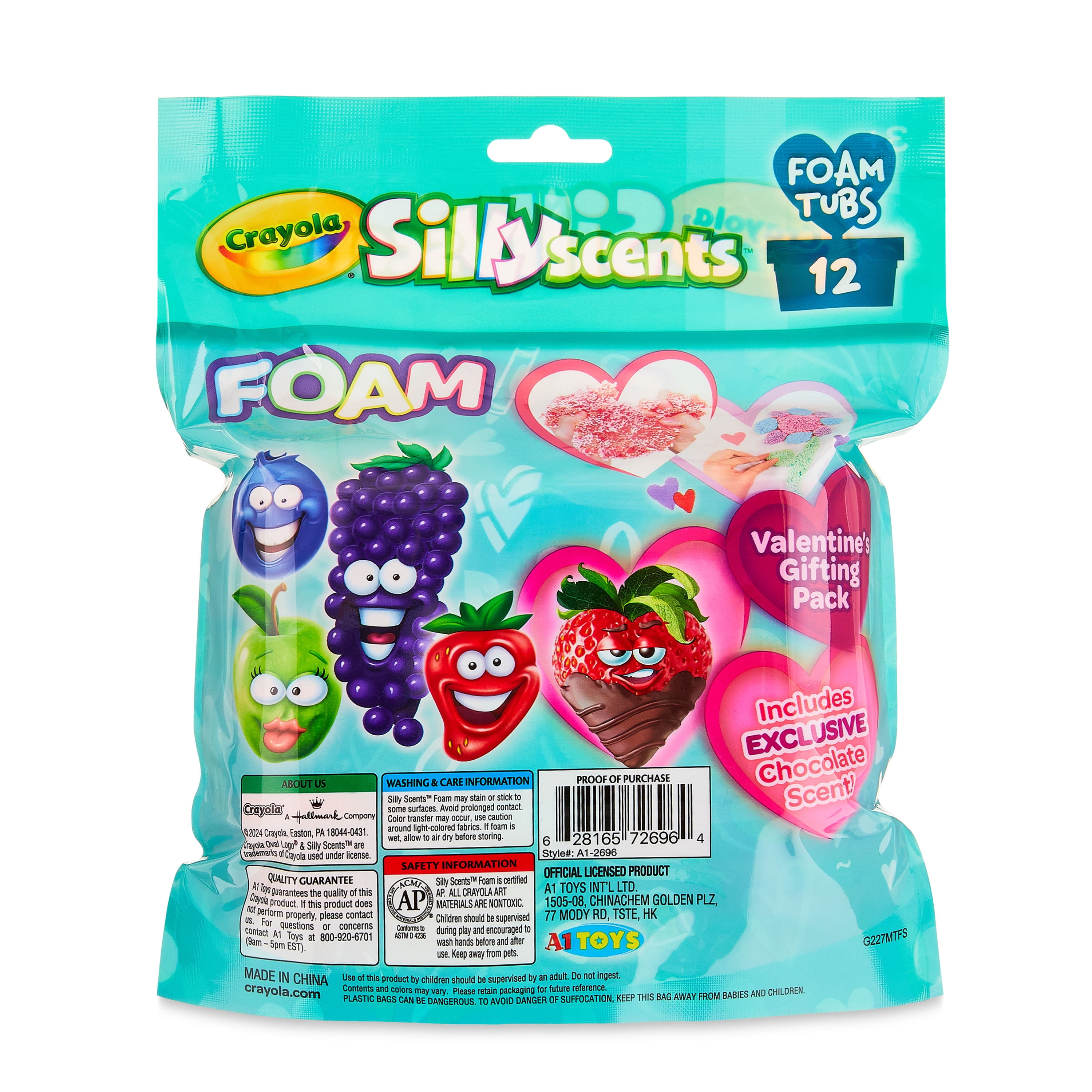 Crayola Silly Scents Foam 12pk 1oz Tubs Assorted Colors and Scents