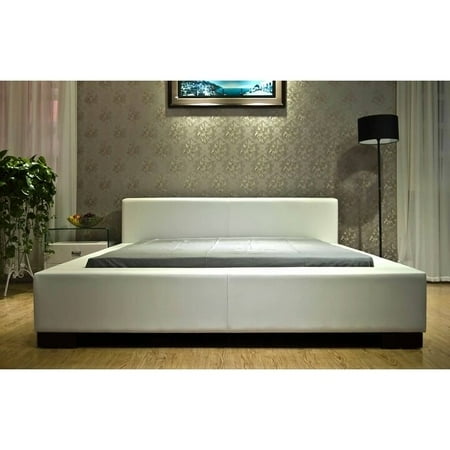 Greatime B1142 Modern Platform Bed King White