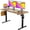 Rustic Brown 40 Inches, variant on QRKD Height Adjustable 40" Electric Standing Desk - Upgraded Ultra Durable Home Office Large Rectangular Computer Table or Laptop Sit Stand Workstation - 40 x 24 Inch