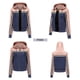 thumbnail image 5 of Chaqueta para mujer Abrigo impermeable de manga larga Cordón con capucha Outwear Chaquetas de retazos Fridja  po5235, 5 of 6