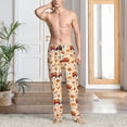 thumbnail image 6 of Fotbe Pumpkins On Red Car And Tractor Men's Pajama Pants,Sleepwear Pants,Pj Bottoms Drawstring And Pockets-Large, 6 of 7