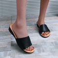 thumbnail image 3 of LEEy-World House Slippers for Women Fashion Summer Women Slippers Flat Bottom Square Toe Open Toe Leather Pattern Solid Bathrobe And Slippers Set Women, 3 of 5